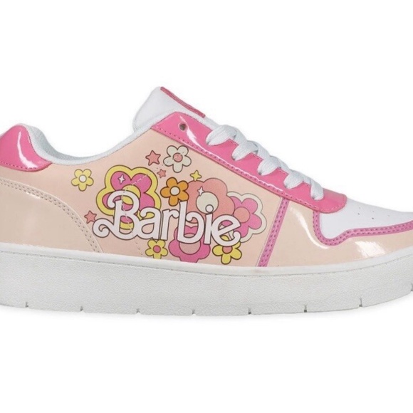 Women's Barbie by Mattel Pink Casual Court Sneaker, Whole Sizes 8, Regular W NWT - Picture 15 of 16